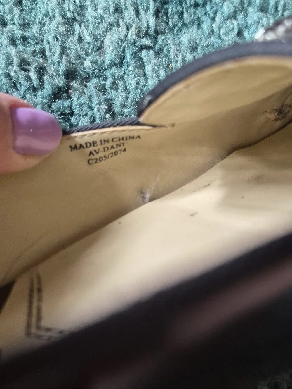 Adrienne Vittadini Black Flats Rhinestones 8-1/2